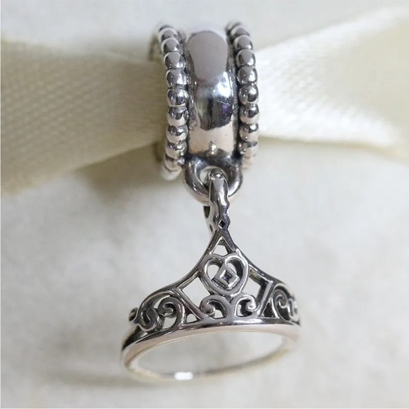 Pandora RARE Belle’s Tiara dangle charm - Picture 4 of 9